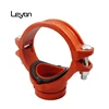 Ductile Iron Grooved Fittings Flange Adapter And Couplings Mechanical Tee Grooved Outlet