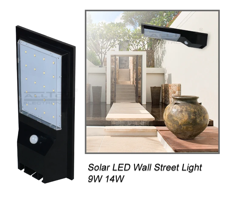 High quality SMD2835 outdoor waterproof ip65 14w 20w 25w solar led wall light