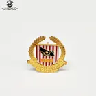 Wholesaler good quality delicate custom pin metal badge
