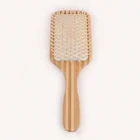 Wholesale custom bamboo Airbag wide tooth flat comb magic hair comb Health scalp massage comb