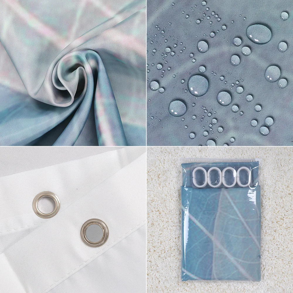 2019 new spring  polyester waterproof digital printing shower curtain