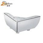 Polished Chrome Cabinet Corner Sofa Legs Iorn Metal L-Shape Furniture Sofa Feet L Shaped Furniture Sofa Foot