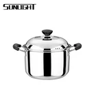 high quality american-style induction stainless steel pot soup with full size