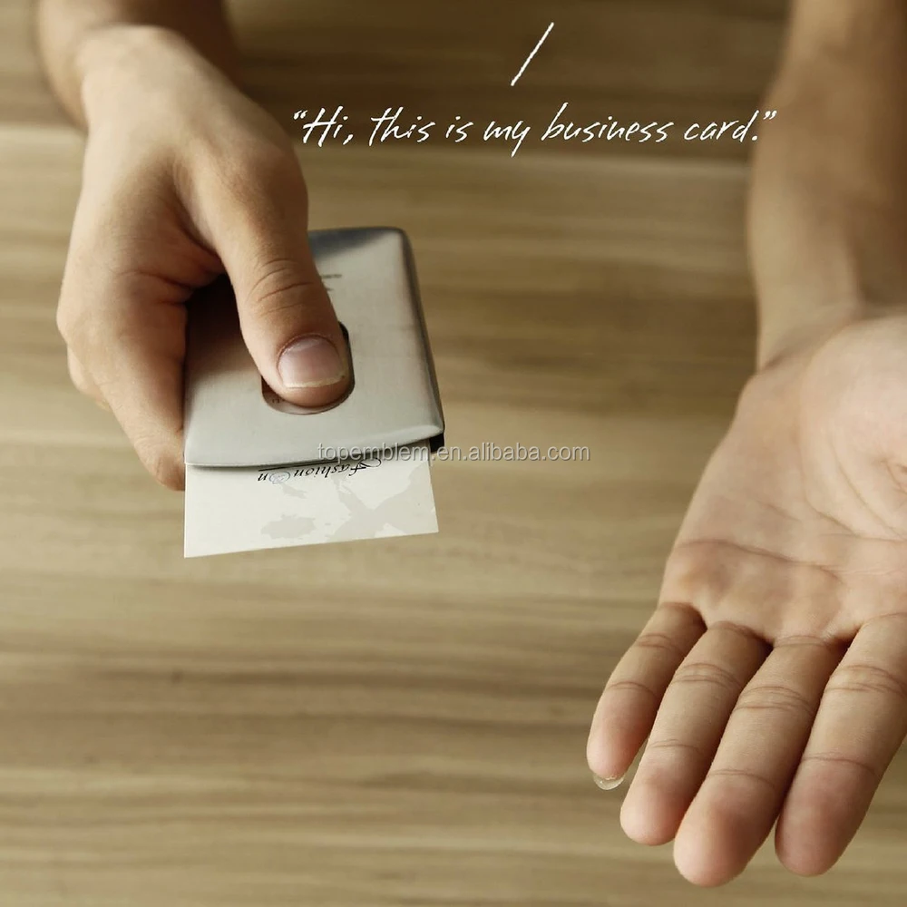 metal/aluminum business card holder,name card holder, business