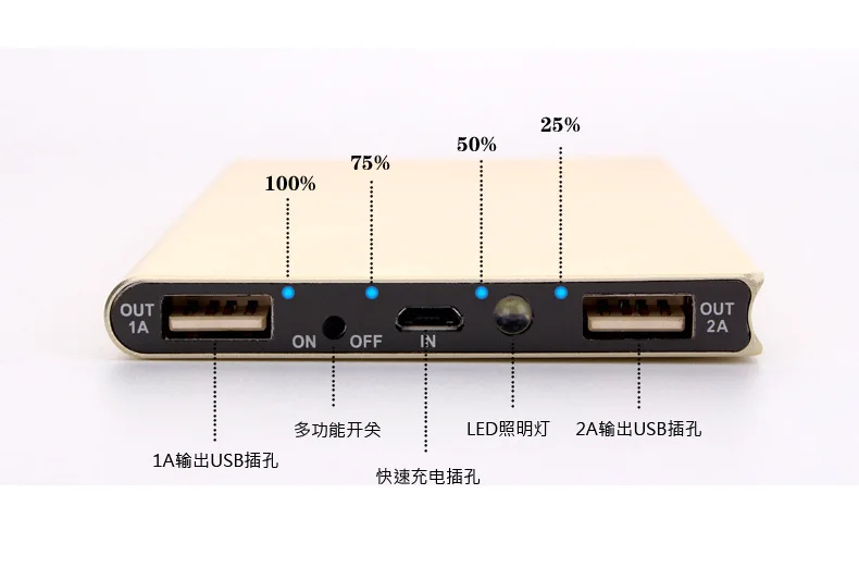 Portable mobile phone accessories 10000mah solar mobile phone charger power bank slim - ANKUX.COM