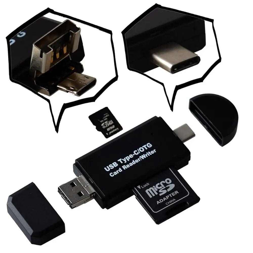 to micro usb memory sd mirco sd card reader w/ otg function card