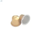 biodegradable disposable nespresso plastic coffee capsule cup with lid