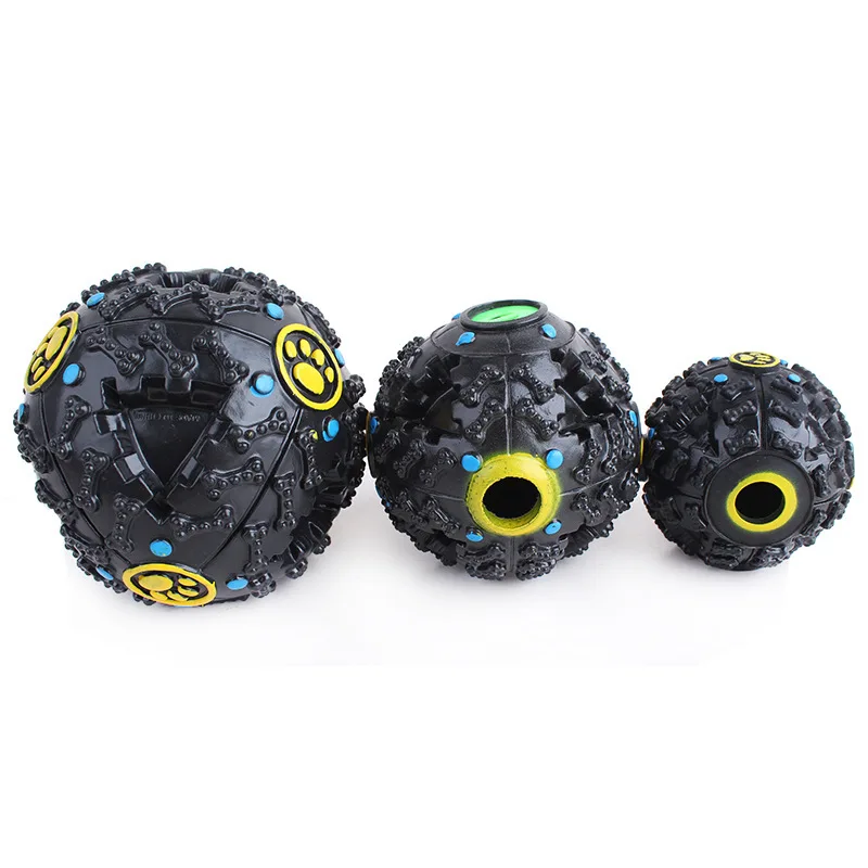 Manufacturers selling black pet sound leakage of food ball for pet food medium leakage 10cm Tao Tao to support the mixed batch