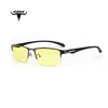 ZJH1806 fashion HD night vision ultralight metal half style frames eyewear wholesale businesS TR90 blue light glasses