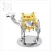 Crystocraft Chrome Plated Metal Camel Home Decor with Crystals from Swarovski Figurine