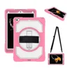Hot sale For iPad 9.7 anti shock kid roof rugged tablet case with shoulder hand strap