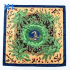 Fashion Shiny Scarf Polyester Fabric Digital Printed Scarf Women in Custom Design