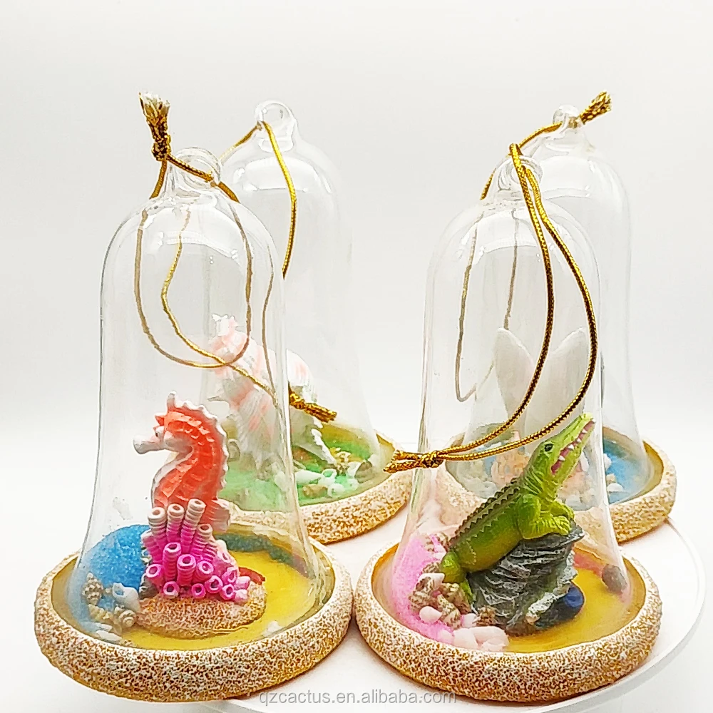 sale customized polyresin ocean souvenir decoration gifts glass