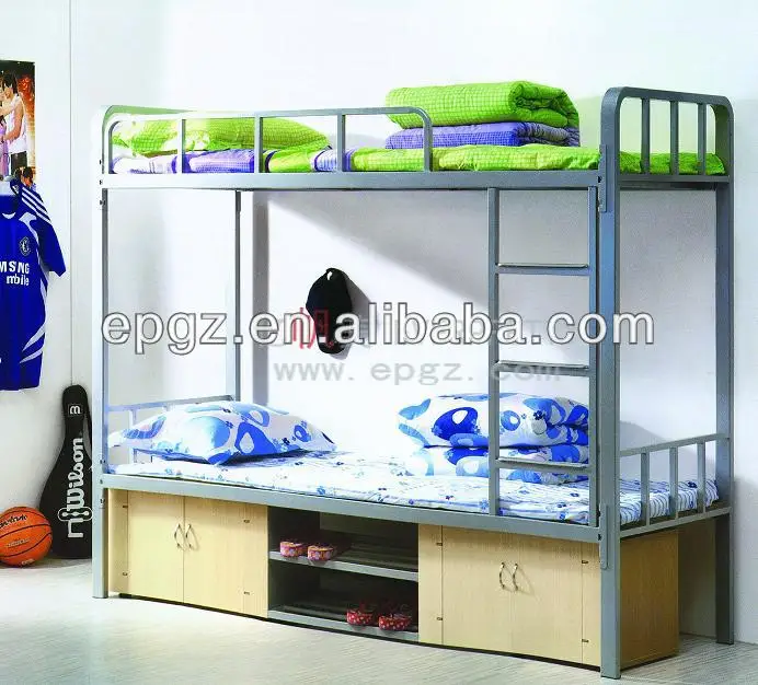 2014 nuevas camas usadas literas cama doble de metal china-Camas de