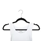 Black Wide Shoulder Clothes Velvet Coat Hanger