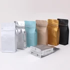 カスタム印刷された 125 × 195 × 65 ミリメートルの zip ロックスタンドアップ平底コーヒー包装するための %