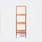 2019 Chinese factory 4 tier bamboo bathroom corner shelf design hot storage organizer holders rack prices