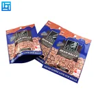 Resealable plastic coffee zip lock zipper stand up pouch ziplock pvc packaging bag