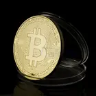 Gold Commemorative Professional Making Brass Iron Zinc Alloy Stamped Silver Plated Customized Challenge Bitcoin Coin