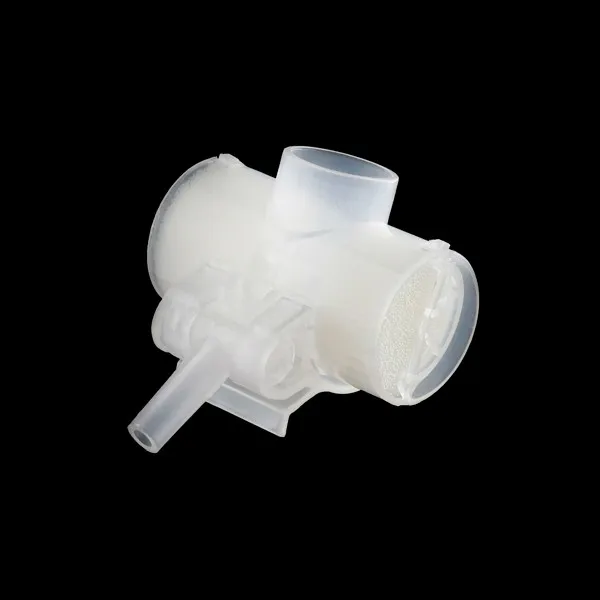 Disposable Medical Tracheostomy Patient Tracheal Hme Filter With Oxygen Tube Connector And