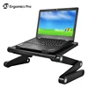 Ergonomic Bed laptop Tray with 2 USB Cooling Fans and Mouse Pad