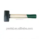 Type Hammer Wooden Hammers XZJL-0013 German Type Stoning Hammer With Bleached Wooden Handle