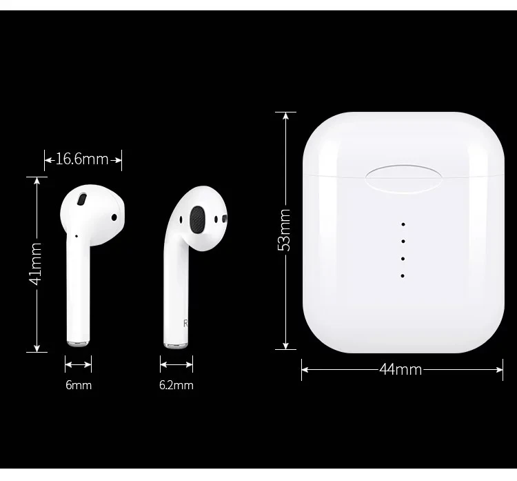 2019 newest wireless earphone i10 TWS super stereo wireless earbud with charging box earbuds i10s - ANKUX.COM