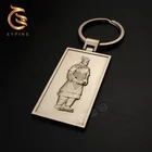 Promotional custom design 3d zinc alloy metal keyring