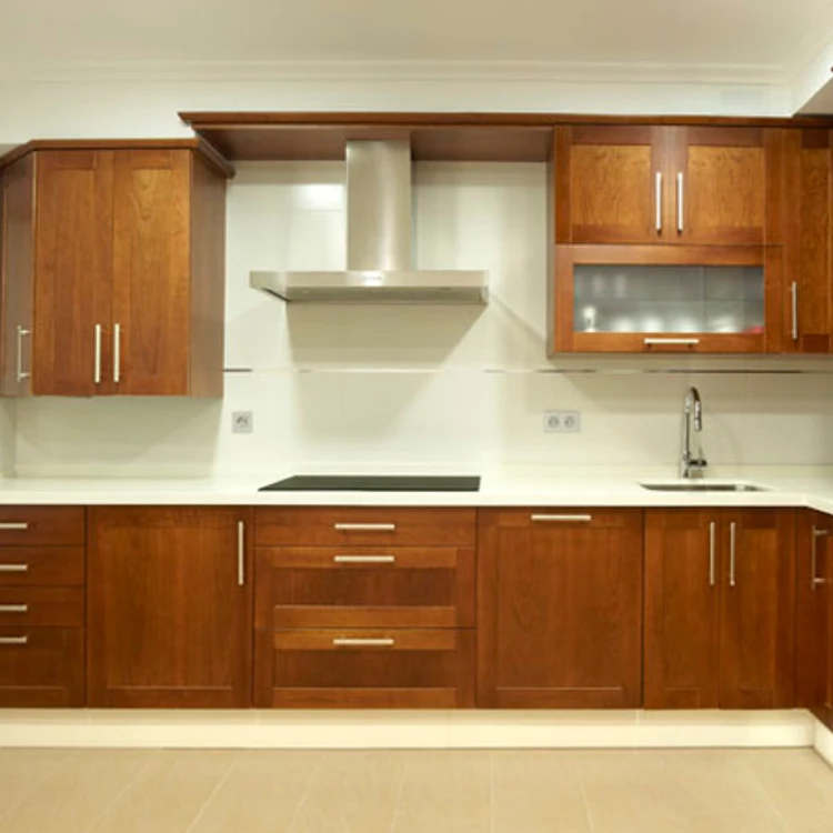 Modern Modular Wood Veneer Grain Kitchen Cabinets Buy Kitchen