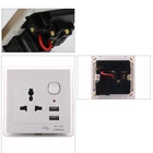 WS005 Universal Power Supply 250V with 2.1A USB Charger Ports usb wall socket