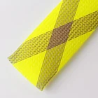 40MM yellow/brown PET Spiral Cable Cover Braided Wrap Around Sleeving