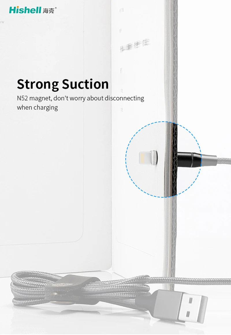 Nylon Braided USB Type-c Fast Charging Cable 3 in 1 Magnetic Charging Cable for lighting/micro/type C cable - ANKUX.COM