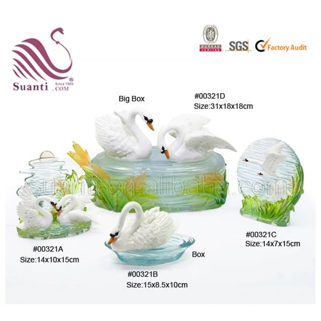 gifts & crafts wedding wedding decoration polyresin swan wedding