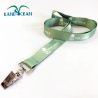 Flat Polyester Key Neck Strap Cheap ID Card Badge Holder Custom Sublimation Printed Promotion Lanyard