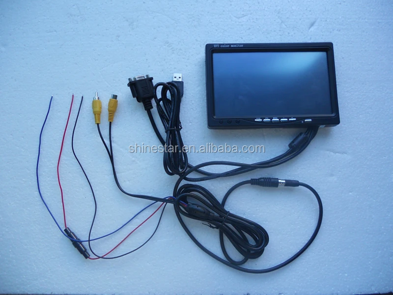 7 Polegada VGA Touchscreen TFT LCD Touch Screen Monitor Para Carro PC