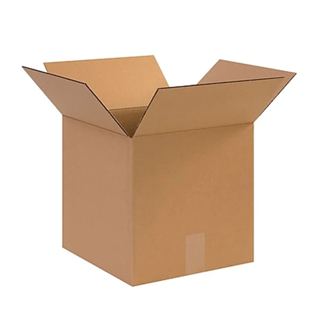 Customized size strong brown corrugated shipping boxes moving cartons