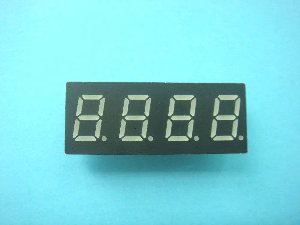 2pcs New 0.36/" 0.36 inch 7 Segment Display Red LED 4 Digit Common Anode