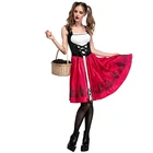 European and American Halloween Little Red Riding Hood Adult Cosplay Costume for Dress Party
