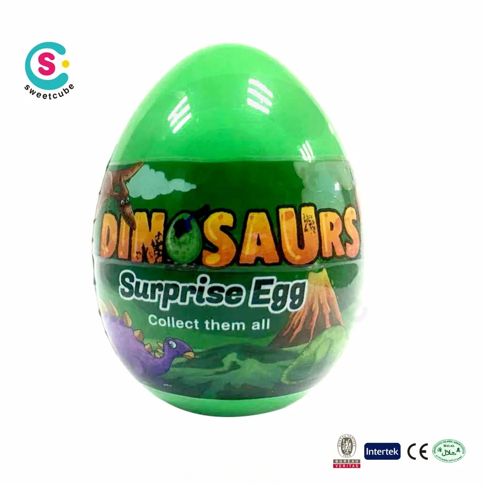 standard good quality surprise egg with candy big dinosaur