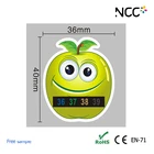 Factory price cartoon OEM LCD Forehead fever liquid crystal thermometer strip with sticker