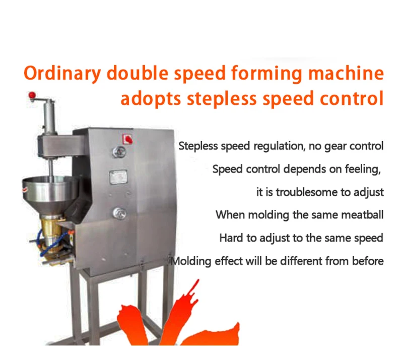 500pcs/Min Automatic Industrial  Meat Ball Forming Rolling  Electric Making Meatball Production Maker Machine
