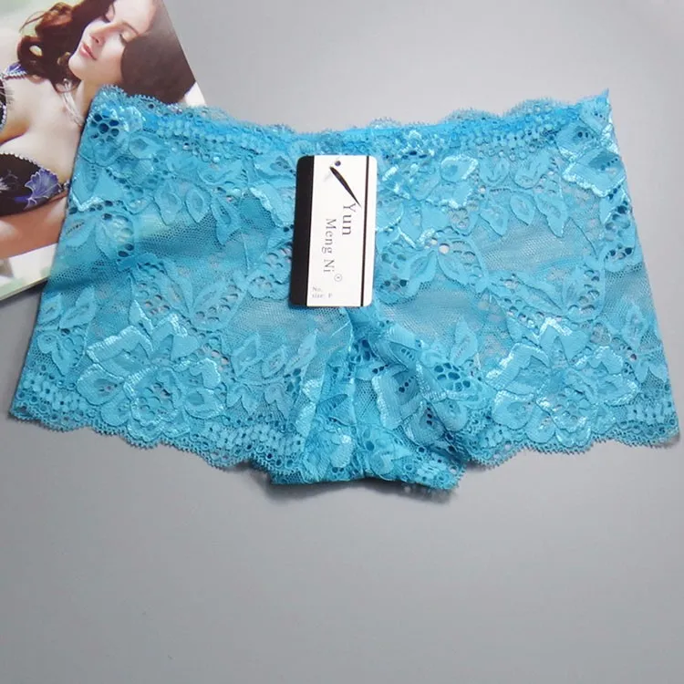 Very Cheap Women Lace Panties Boy Shorts Fashion Ladies Lace Boxer