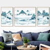Nordic Style Landscape Scenery Canvas Oil Painting 3pcs Frame Wall Art