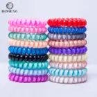 Telephone Cord Elastic Ponytail Holders telephone wire hair scrunchies Hair Ring For Girl Rubber Band Tie
