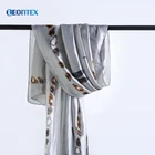 Satin custom words pink shawl and wrap for women long scarf