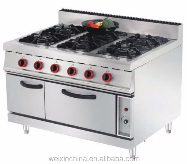 4-6 burners freestanding gas cooker/gas range cooker