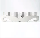 promotion comb metal mustache style metal beard comb