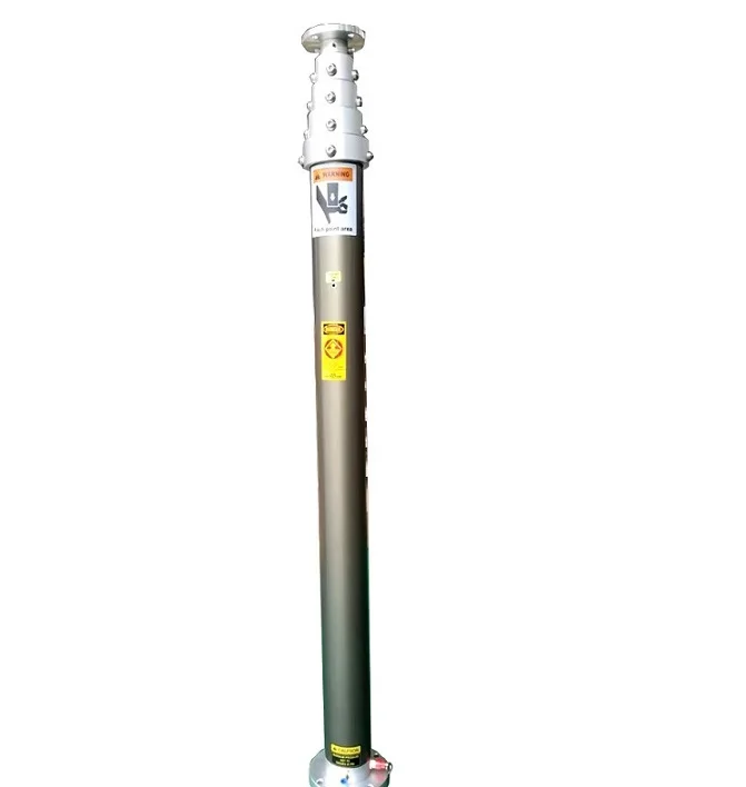4m aluminum alloy pneumatic telescopic mast pole