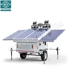 4*100w LED 7meter mobile solar lighting tower for stadium