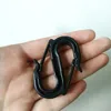 Black plastic snap hook double S hooks,clips to connect woven net on the wire,UV resistant S hooks for plastic cherry cover